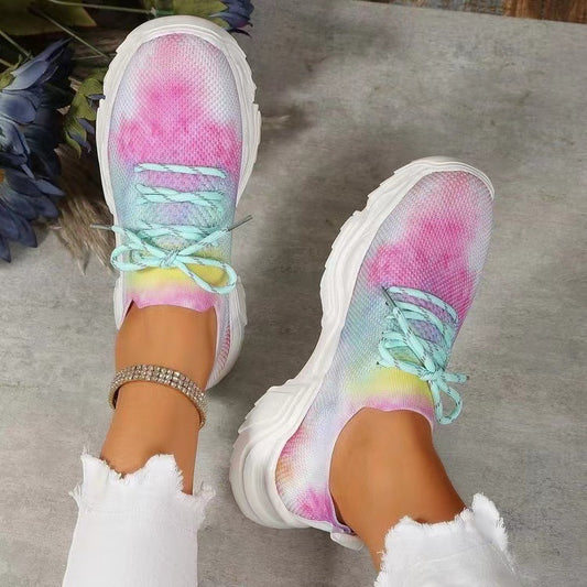 Baskets Légères Flyknit – Motifs Fleuris en Impression 3D