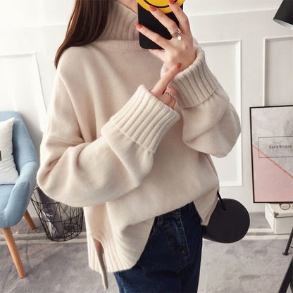 Turtleneck Sweater Women Pullover Fashion Thickening